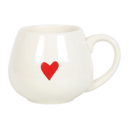 Heart Mug with Hidden 'Love You' Message - Crystal Nest