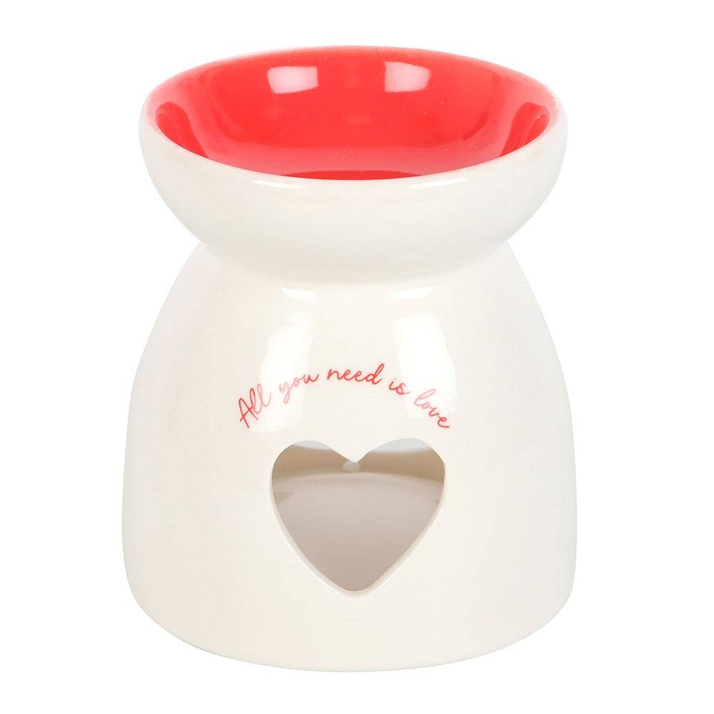 All You Need Is Love Ceramic Oil and Wax Burner - Crystal Nest