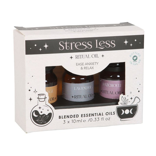 Stress Less Ritual Blended Essential Oils - Set of 3