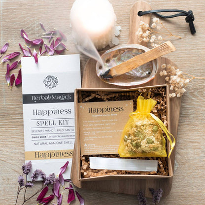 Herbal Magick Happiness Spell Kit - Crystal Nest