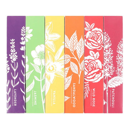Aromatic Botanical Masala Incense Stick Set | 6 Pack - Crystal Nest