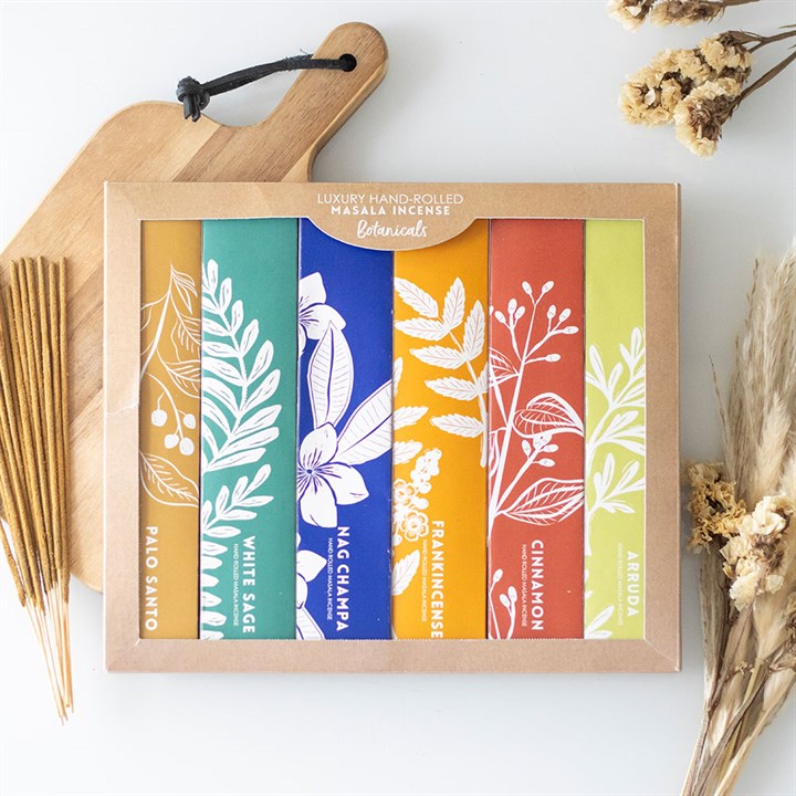 Exotic Botanical Masala Incense Stick Set | 6 Pack - Crystal Nest