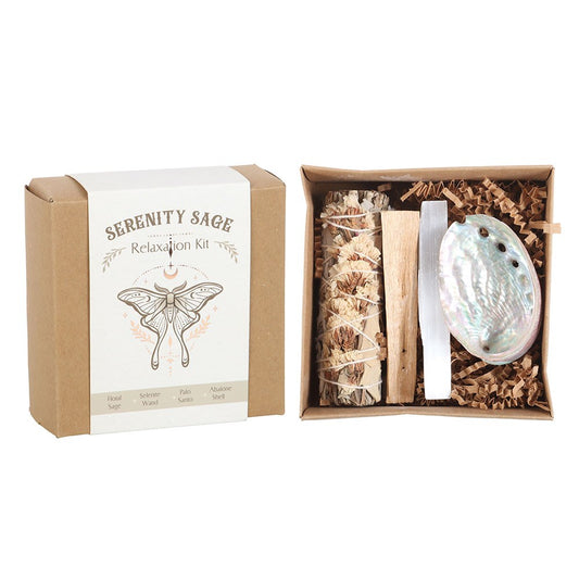Serenity Sage Smudge Kit | Space Cleansing & Relaxation Ritual Set - Crystal Nest