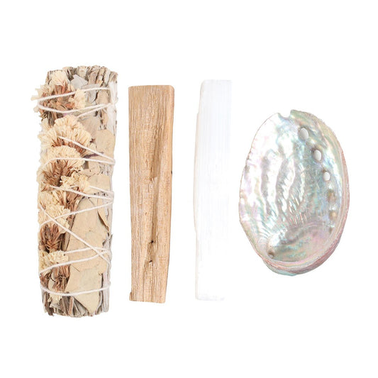 Serenity Sage Smudge Kit | Space Cleansing & Relaxation Ritual Set - Crystal Nest