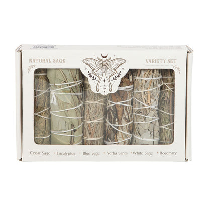 Sage Smudge Stick Variety Set | 6 Sacred Herbs for Cleansing, Protection & Prosperity