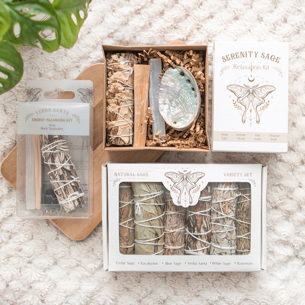 Yerba Santa Sage Energy Cleansing Smudge Kit - Crystal Nest