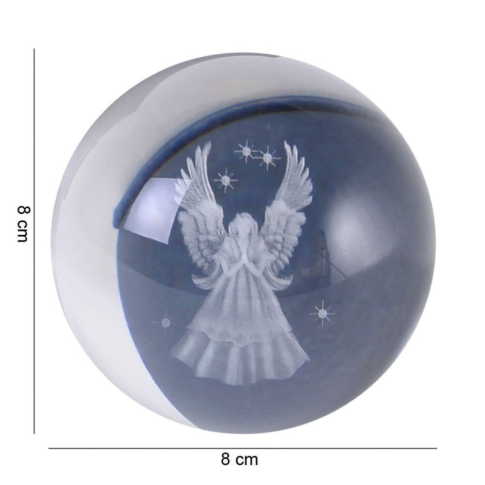 Guardian Angel Glass Sphere - Protection & Peace