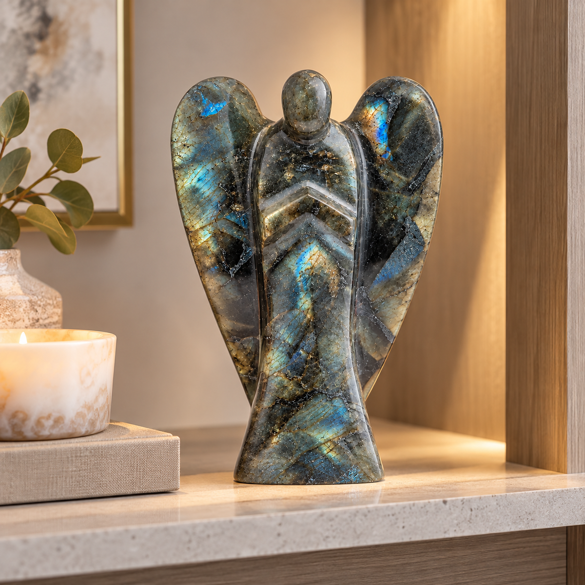 Labradorite Crystal Guardian Angel | Extra Large - Crystal Nest