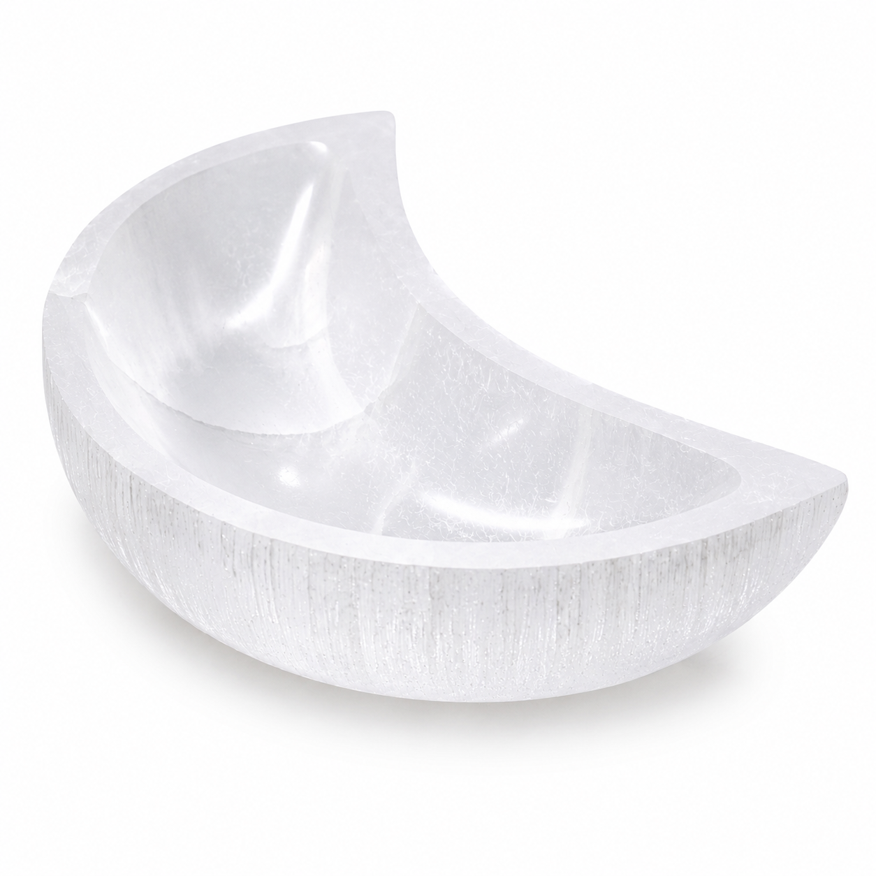 Large Moon Selenite Crystal Cleansing Bowl