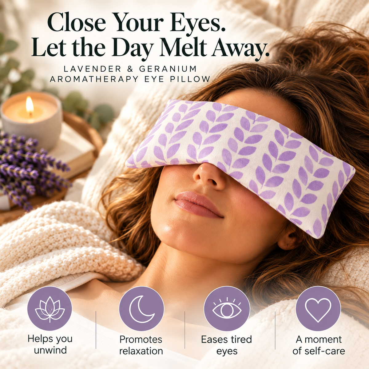 Lavender Aromatherapy Eye Pillow | Slumber & Relax