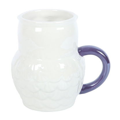 Owl-Shaped Iridescent Mug