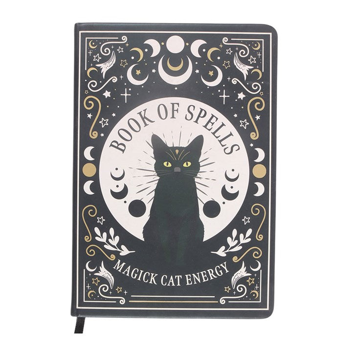 Black Cat Magick Book of Spells A5 Notebook & Pen