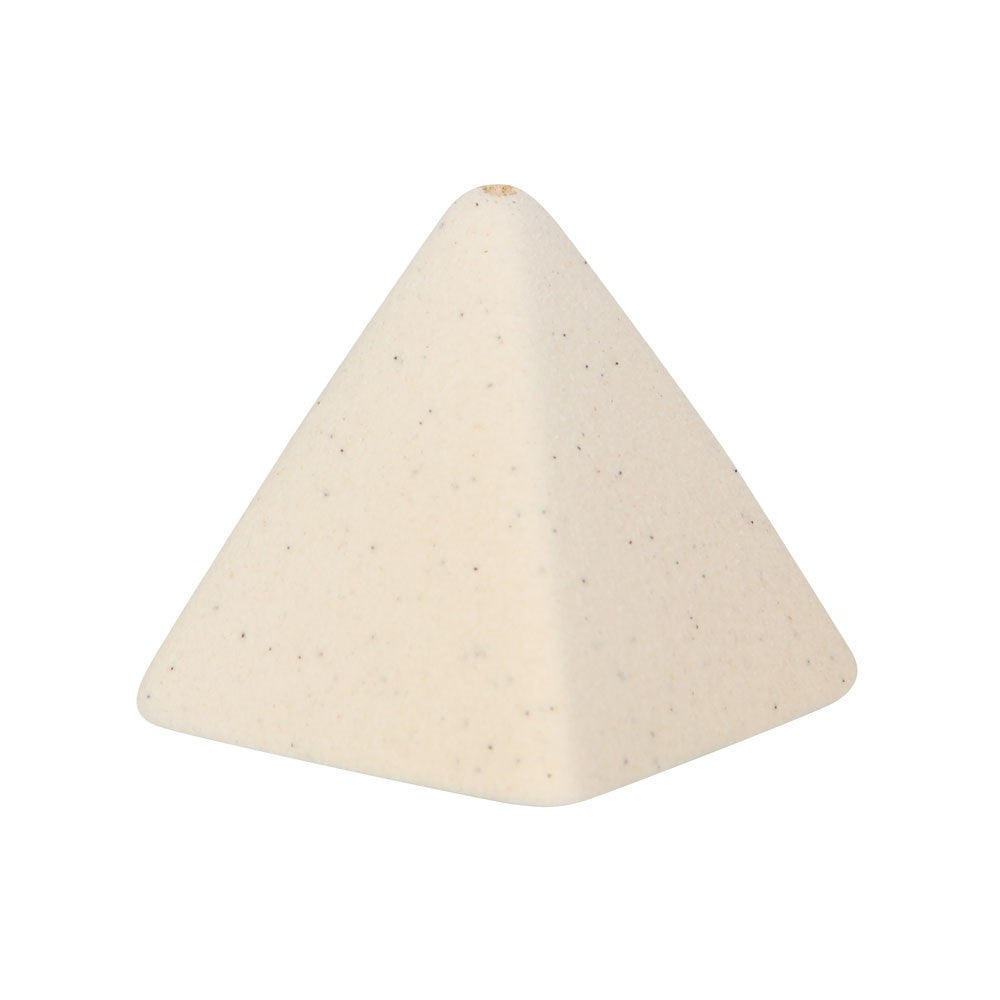 Cream Pyramid Incense Stick Holder