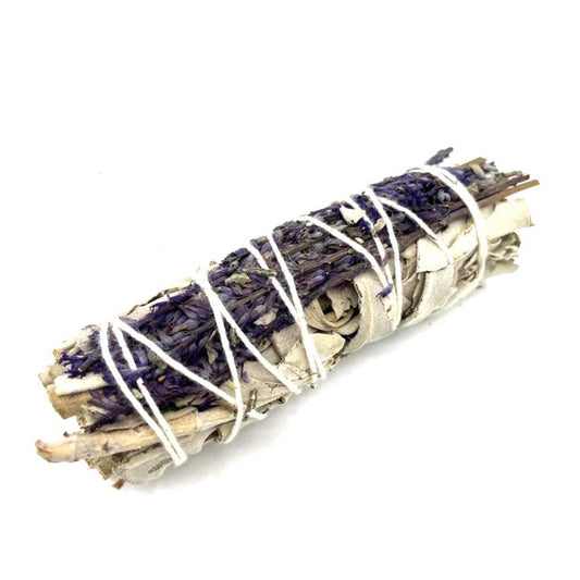 White Sage & Lavender Smudge Stick – Harmony & Purification