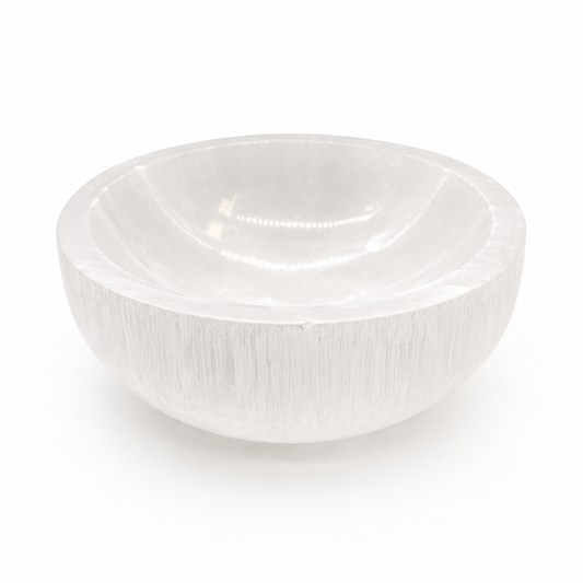 Medium Round Selenite Crystal Cleansing Bowl