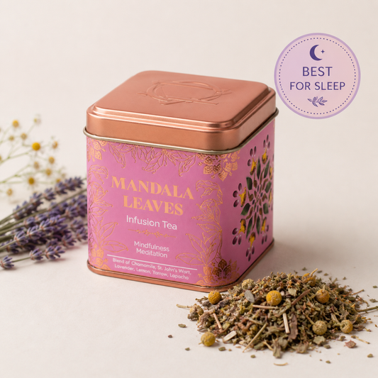 Mindfulness Meditation Herbal Tea | Chamomile & Lavender Blend (50g Tin)