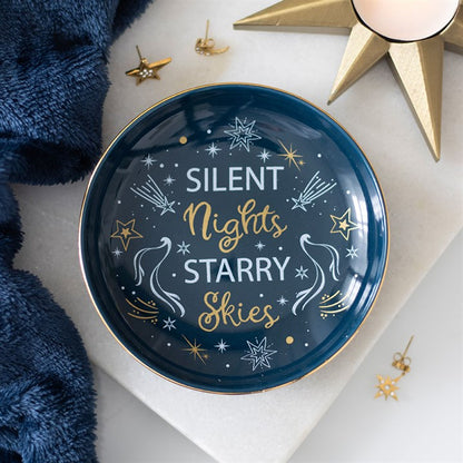 Silent Nights Starry Skies Trinket Dish | Blue Celestial Jewellery Holder