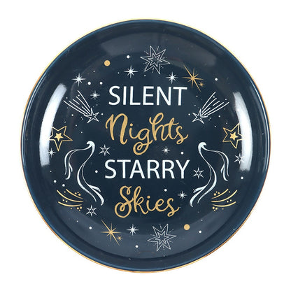 Silent Nights Starry Skies Trinket Dish | Blue Celestial Jewellery Holder
