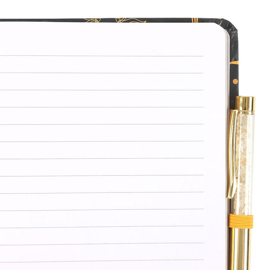 Leave a Little Sparkle A5 Notebook & Citrine Pen Set