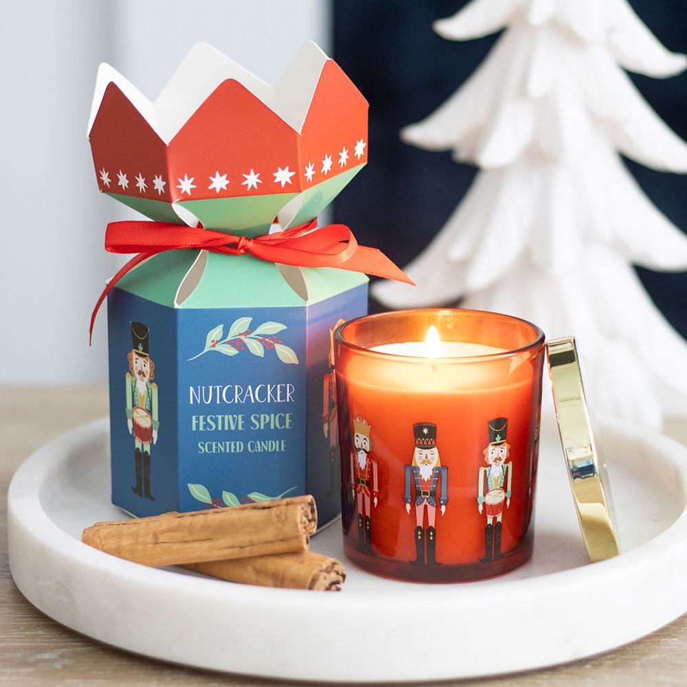 Nutcracker Festive Spice Candle | Christmas Scented Candle Gift