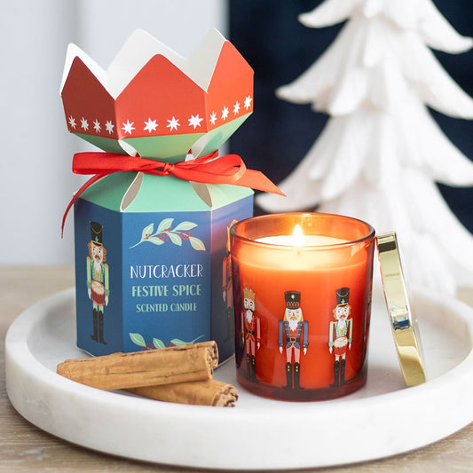 Nutcracker Festive Spice Candle | Christmas Scented Candle Gift