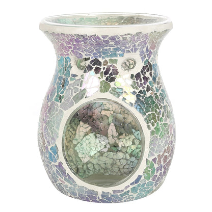 Large Iridescent Crackle Oil Burner