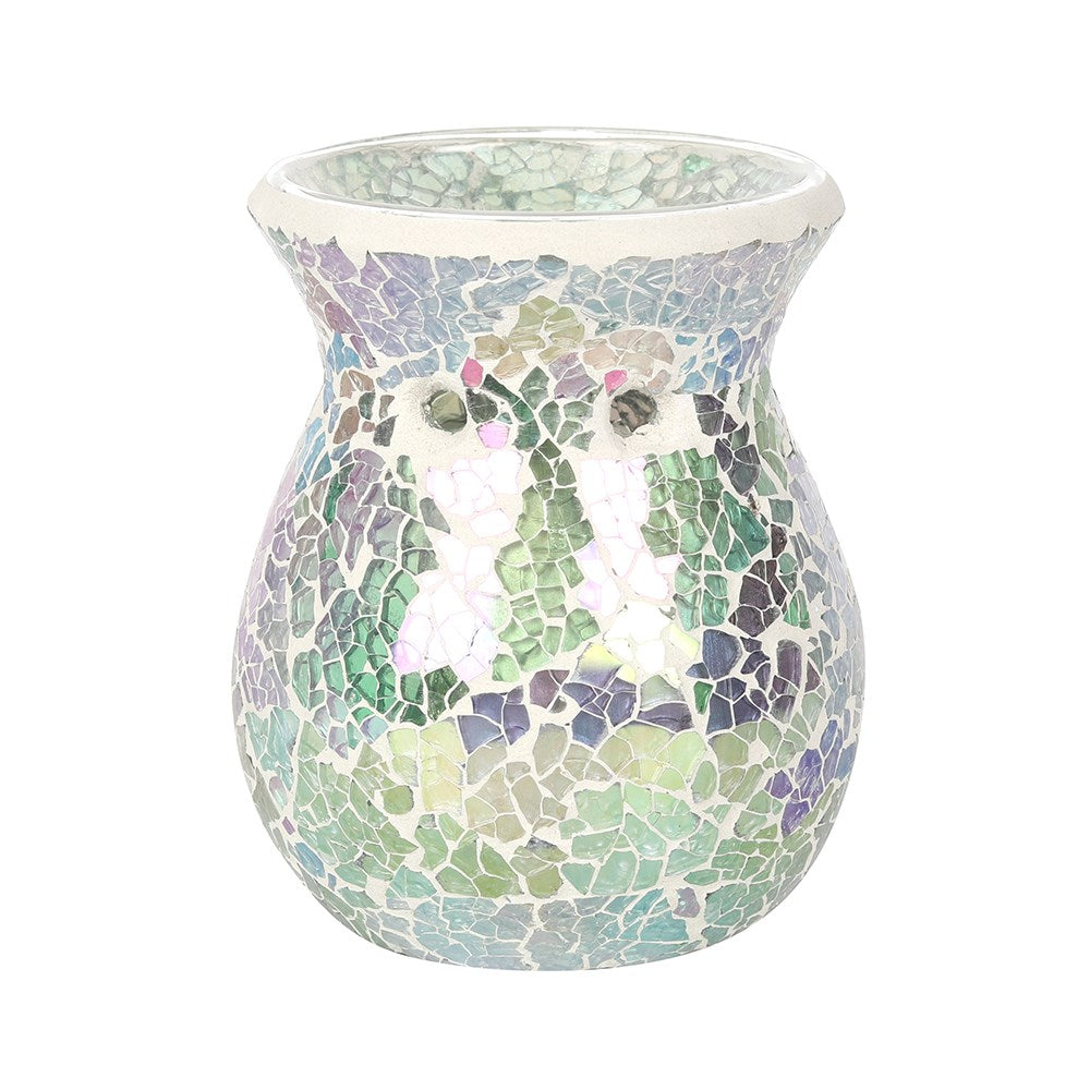 Small Iridescent Crackle Oil Burner