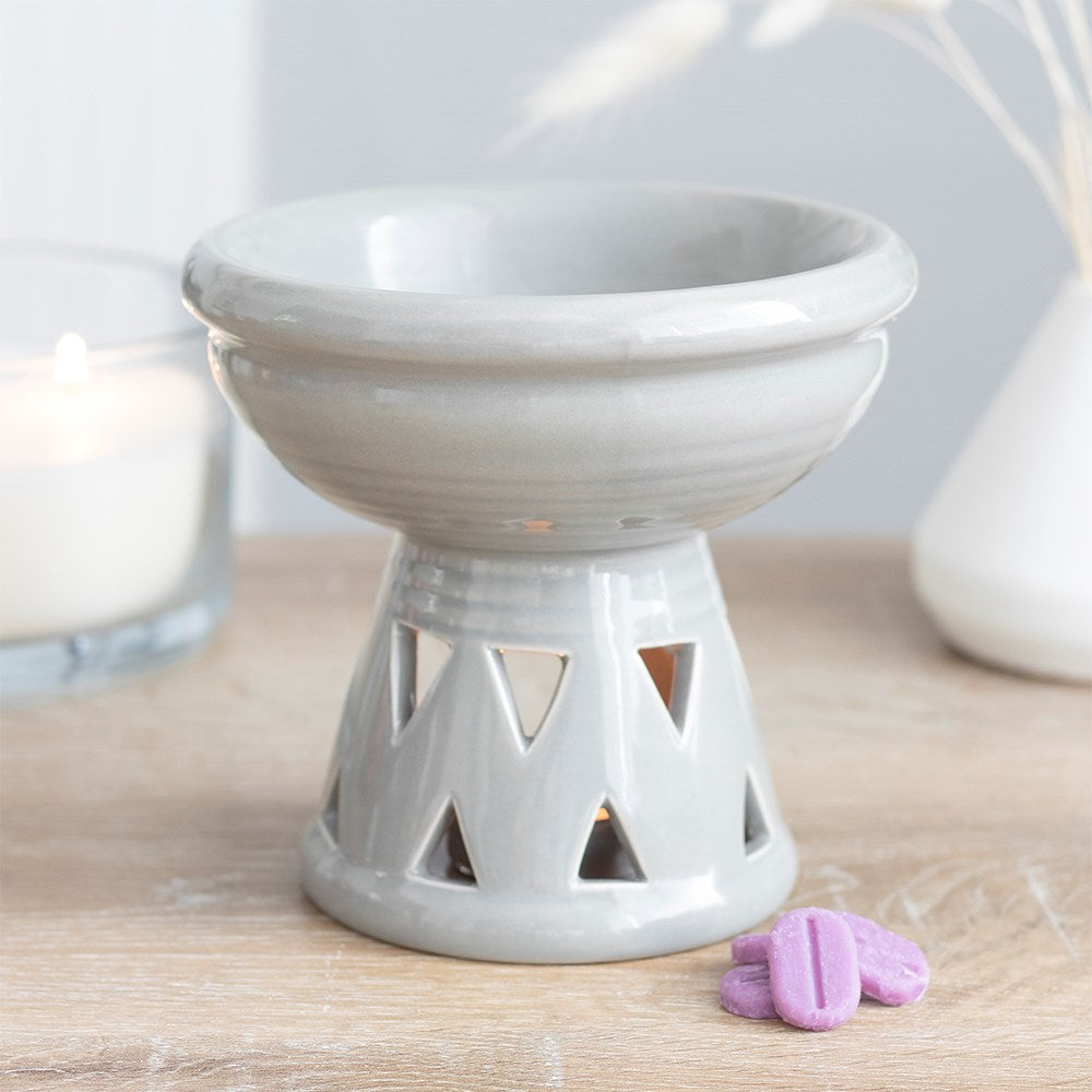 Grey Deep Bowl Ceramic Oil Burner