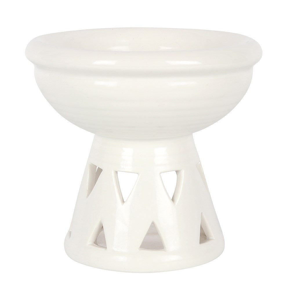 Off-White Deep Bowl Ceramic Oil Burner