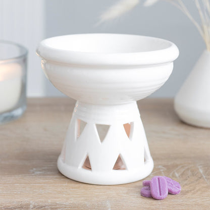 Off-White Deep Bowl Ceramic Oil Burner