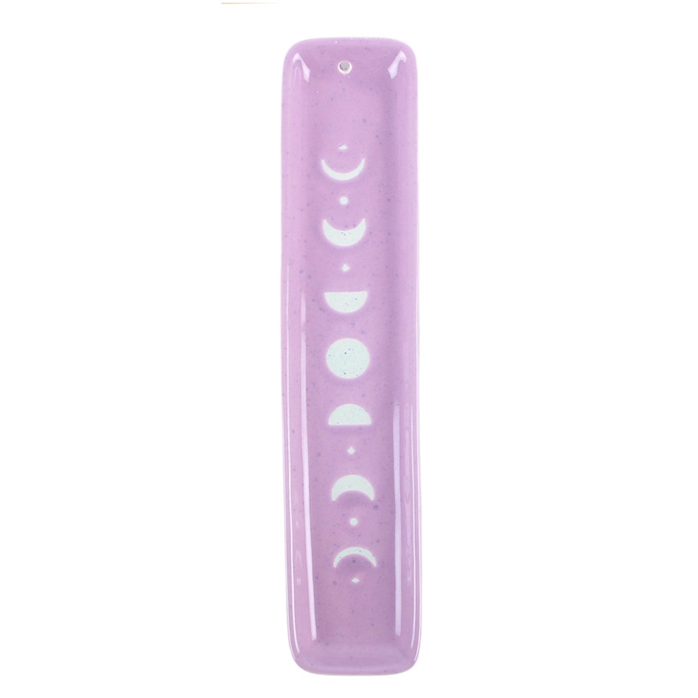 Purple Moon Phase Ceramic Incense Ash Catcher