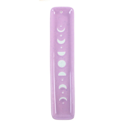 Purple Moon Phase Ceramic Incense Ash Catcher