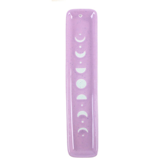 Purple Moon Phase Ceramic Incense Ash Catcher