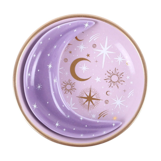 Purple Moon Stacking Trinket Dishes
