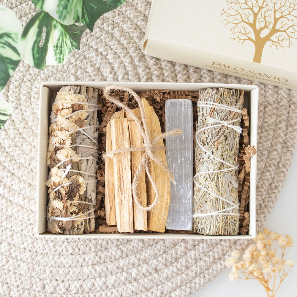 Palo Santo Energy Cleansing Ritual Kit | Purify, Recharge & Raise Your Vibration - Crystal Nest