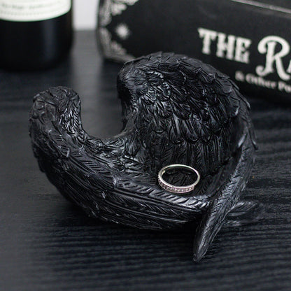 Raven Wings Trinket Dish - Crystal Nest