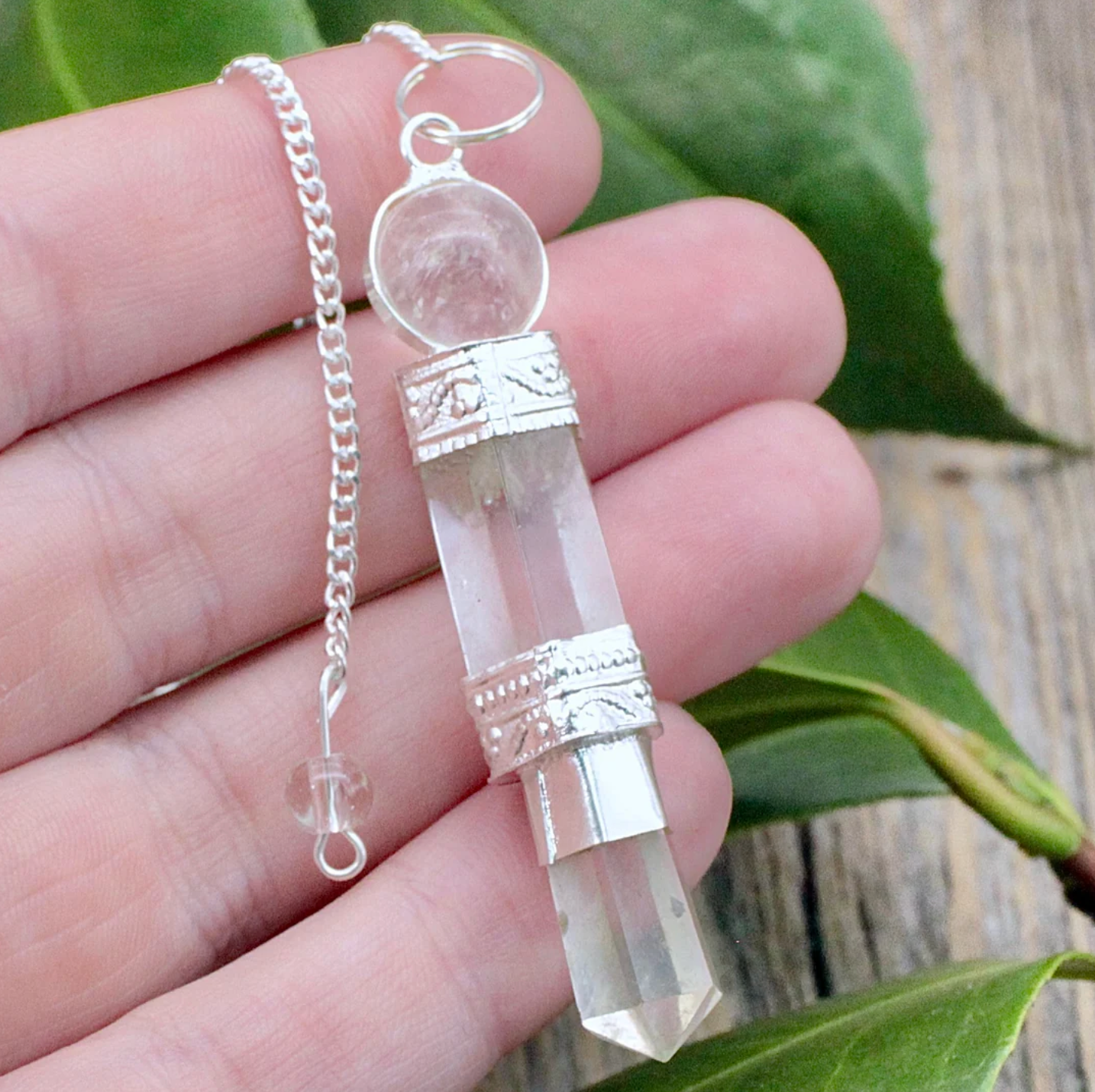 Rock Quartz Wand Pendulum