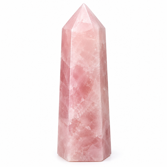 Large Rose Quartz Crystal Tower | Madagascar | 1–1.15kg - Crystal Nest