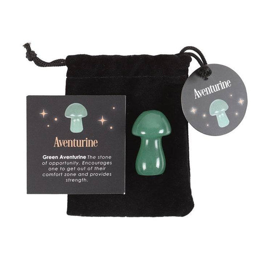 Magical Aventurine Crystal Mushroom - Crystal Nest