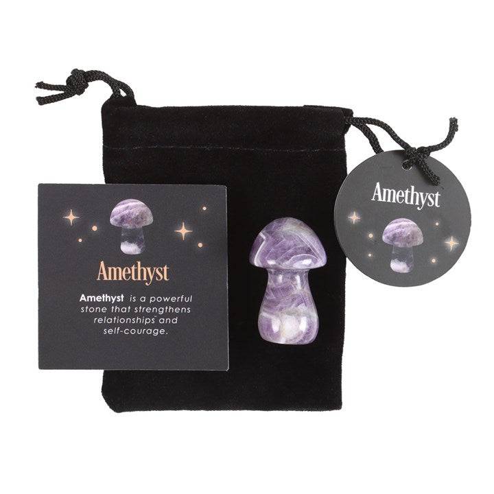 Magical Amethyst Crystal Mushroom - Crystal Nest