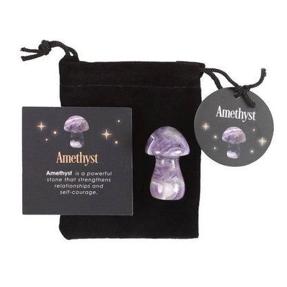 Magical Amethyst Crystal Mushroom - Crystal Nest