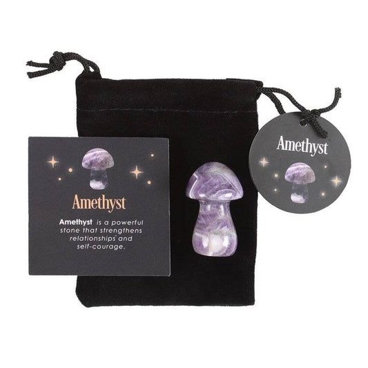 Magical Amethyst Crystal Mushroom - Crystal Nest