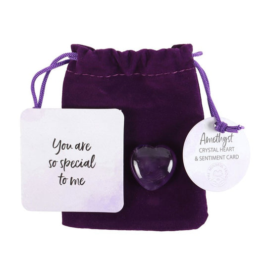 You are so Special - Amethyst Crystal Heart – A Token of Clarity and Protection