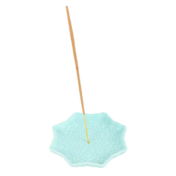 Turquoise Mandala Incense Stick Holder