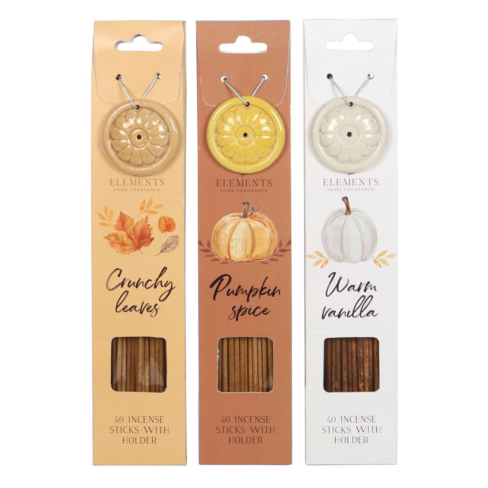 Autumn Incense Stick Gift Set | Pumpkin Spice, Warm Vanilla & Crunchy Leaves
