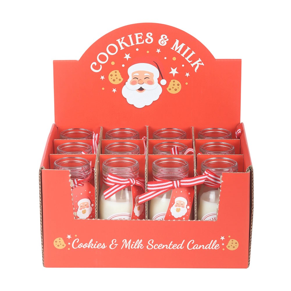 Cookies & Milk Scented Christmas Candle | Santa Milk Bottle