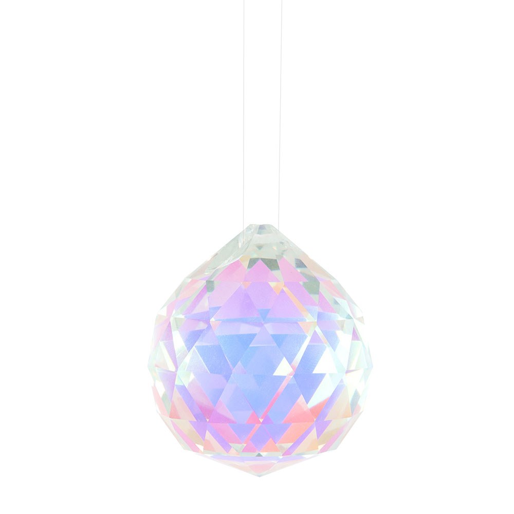 Aura Energy Hanging Rainbow Suncatcher | Crystal Prism Window Ornament