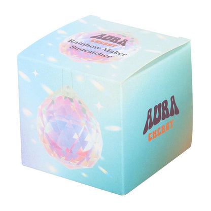 Aura Energy Hanging Rainbow Suncatcher | Crystal Prism Window Ornament