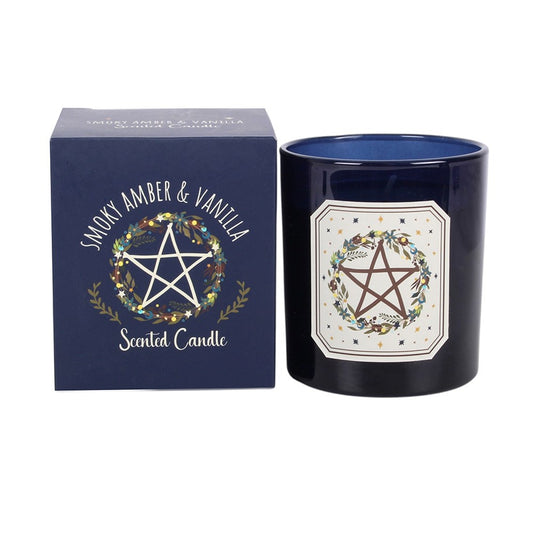 Solstice Wreath Smoky Amber & Vanilla Scented Candle