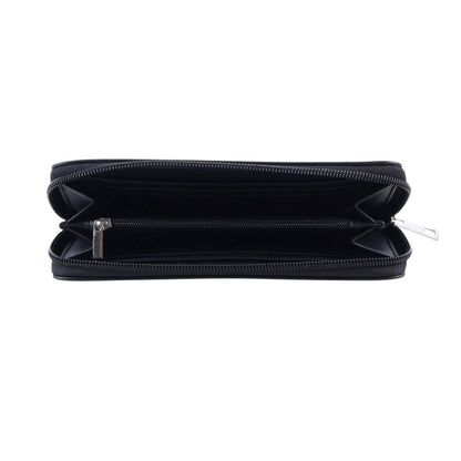 Black Triple Moon Pentagram Zip Purse